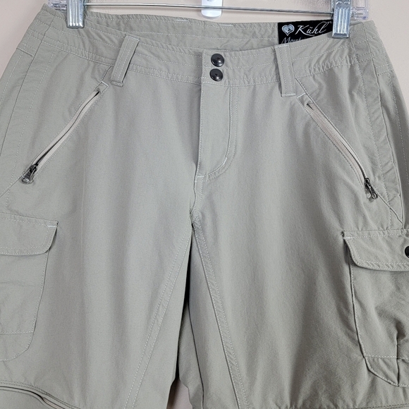 Kuhl Tan/Khaki Horizon Convertible Hiking Outdoor Active Pants/Shorts Sz 6 Short - Picture 7 of 16